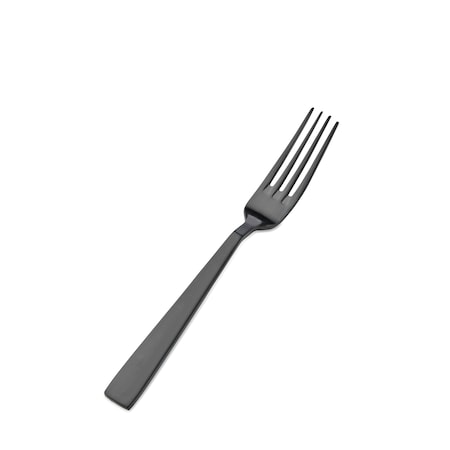 Bon Chef Roman, Salad/Dessert Fork, Matte Finish, 18/10, 7.13" - Black Matte , set of 12 S3707BM